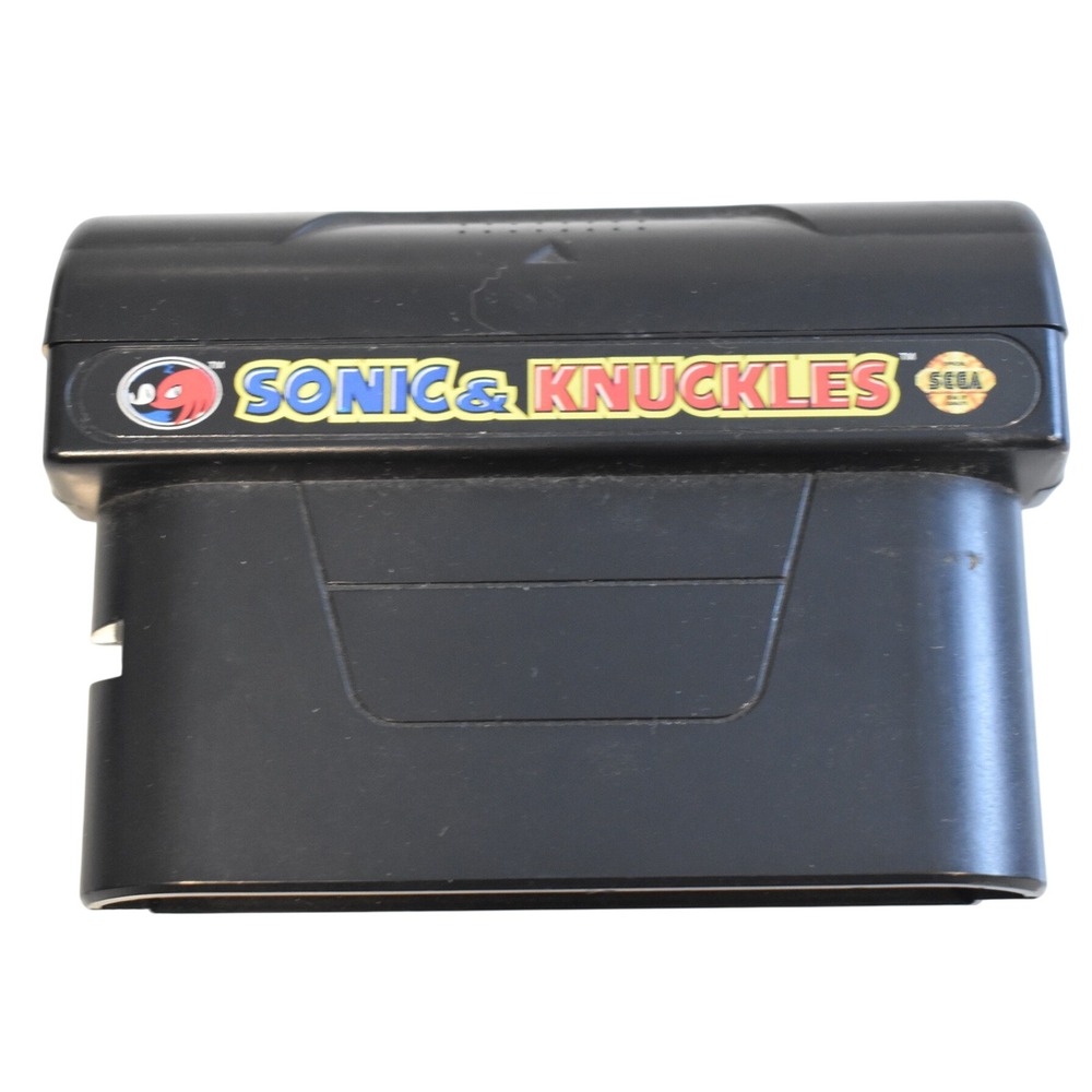 Sega Sonic & Knuckles Video Game N/A Black Good Lock-On Technology Genesis